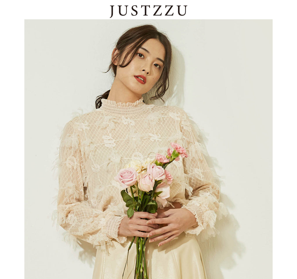 JUSTZZU  Knitted Sweater Blouse