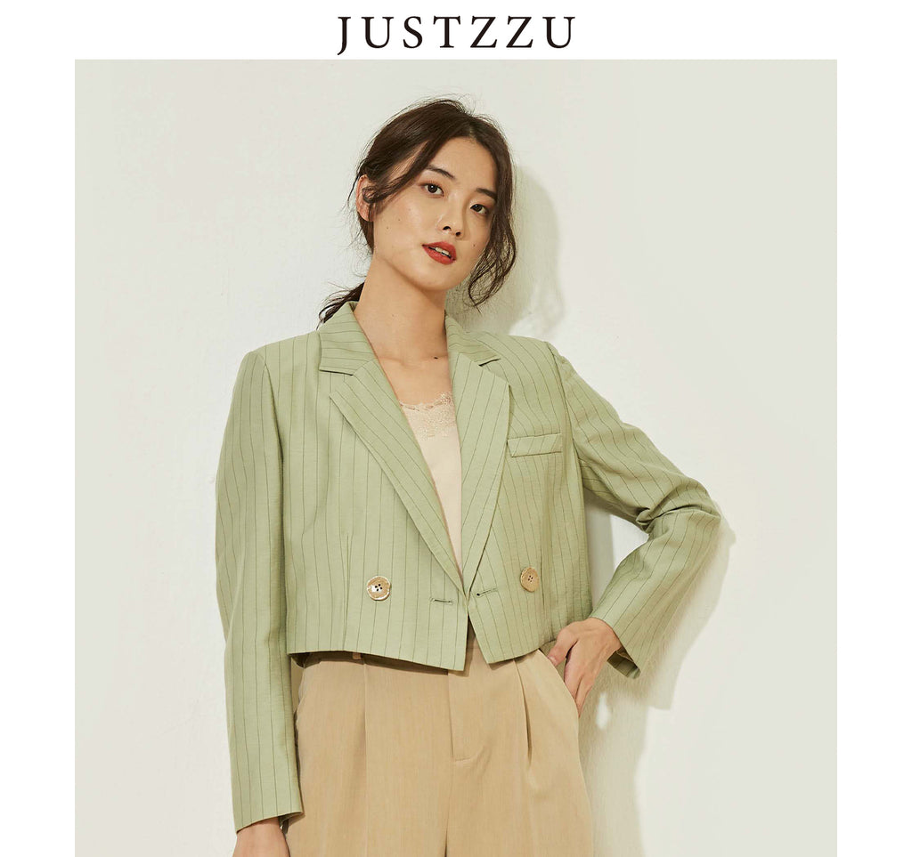 JUSTZZU Women Formal Blazers