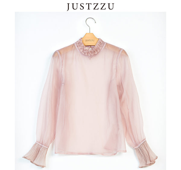 JUSTZZU Women's Tops Blouses