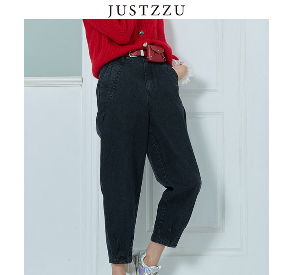 JUSTZZU  Women Straight Jeans
