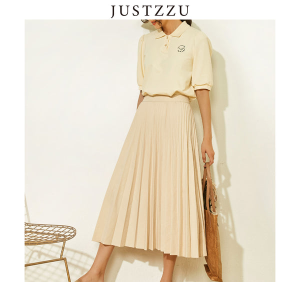 JUSTZZU Women Long Skirts