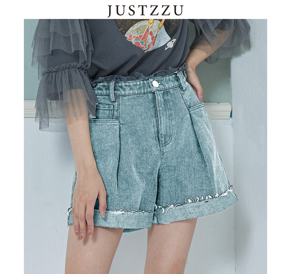 JUSTZZU  Denim Jean Shorts