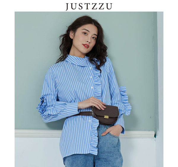 JUSTZZU Women Shirt Casual